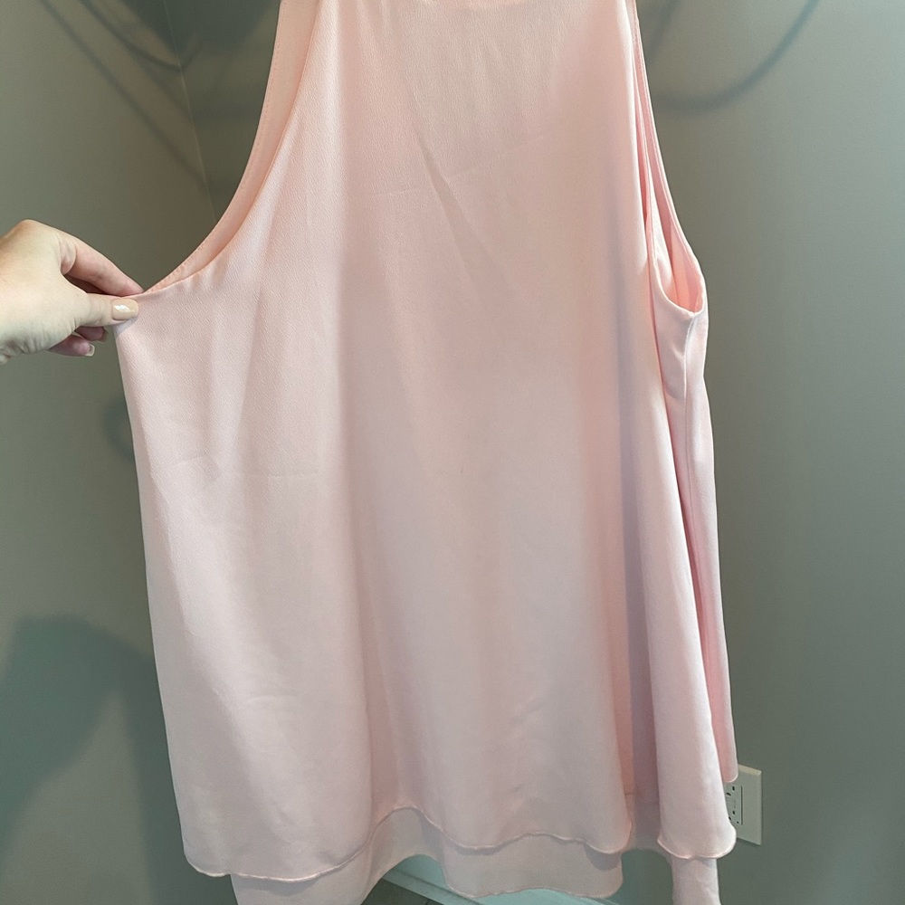 Pink chiffon dress